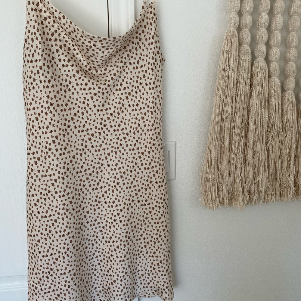 Bohme satin relaxed scoop neck dress